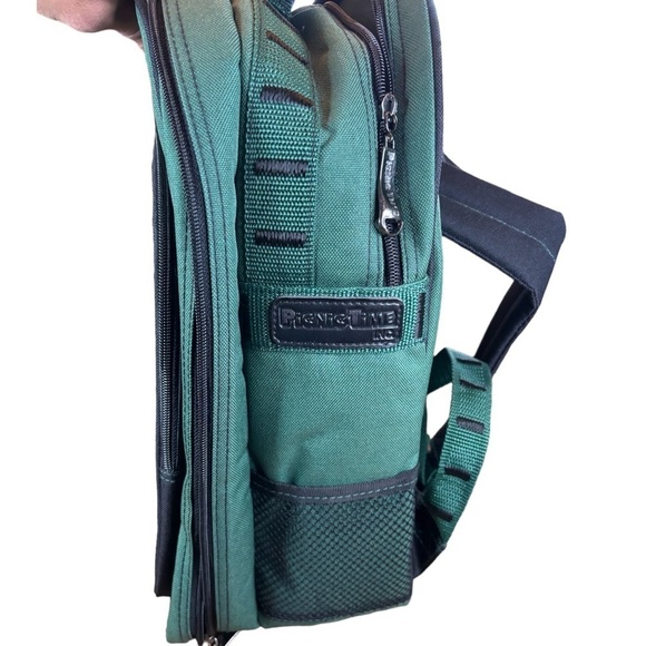 Picnic Time Green Backpack w/Insulated Bottle Holder Cutting Board Corkscrew etc - Picture 2 of 15